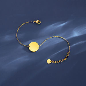 Brazalete <span class=keywords><strong>de</strong></span> acero inoxidable para mujer, pulsera <span class=keywords><strong>de</strong></span> ojo <span class=keywords><strong>de</strong></span> piedra, chapado en oro, ajustable, SP-LAM - Product Image 5