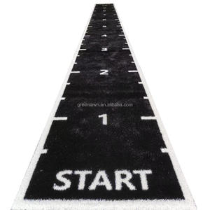 Tapis de sport <span class=keywords><strong>synthétique</strong></span> noir de haute qualité pour fitness, 2m*16.1m, compatible Hyrox Sled Turf, avec logo et graphiques personnalisables - Product Image 4