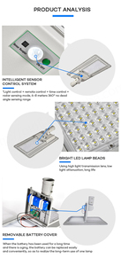 Réverbère solaire adapté aux besoins du client de la puissance élevée 67/100/200/300W LED IP67 évalué pour l'application de route - Product Image 5