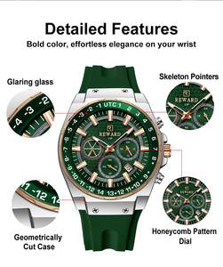 Reloj Deportivo de Cuarzo para Hombre, Modelo 833049M, Resistente al Agua, Luminoso, con Calendario y Cronógrafo, Reloj Masculino - Product Image 6