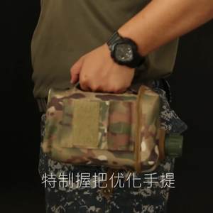 屋外戦術的なウォーターボトル伝説の古典的な食堂大容量PEプラスチックカモフラージュトレーニングケトルベルト付き - Product Image 4