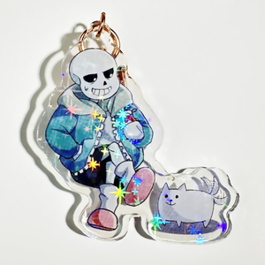 Bán Buôn Tùy Chỉnh Trong Suốt Acrylic Móc Chìa Khóa Trống Anime Vòng Chìa Khóa Với UV In Ấn Thép Không Gỉ Loại Kim Loại - Product Image 3