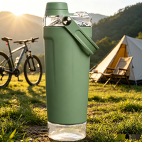 Bouteille d'eau sport haut de gamme en acier inoxydable à isolation sous vide, style tendance et cool, personnalisable, vente en gros usine pour la gym et le bureau