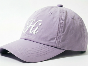 <b>Purple</b> Summer Baseball Cap Features Embroidered Logo Customizable Logo 6-Panel Baseball Cap Adjustable Metal Buckle For Women - Product Image 3