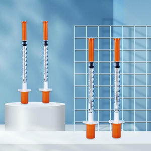 เข็มฉีดยาอินซูลินแบบพกพา บรรจุแยกชิ้น ป้องกันการรั่วซึม มีตัวเลือกขนาด 0.3 มล./0.5 มล./1 มล. - Product Image 1