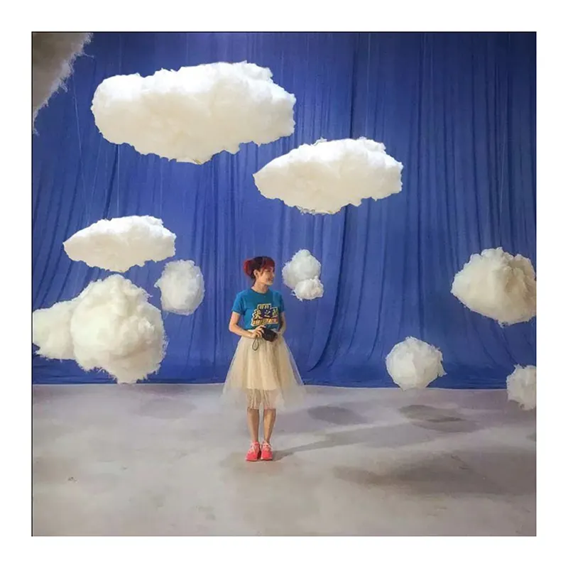 2022 most popular artificial cotton cloud for wedding decoration