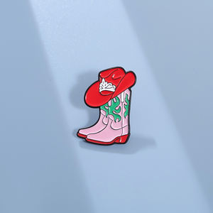 กระเป๋าเป้สะพายหลังคู่สีแดงหมวกเข็มกลัดเคลือบเครื่องประดับแฟชั่น - Product Image 2