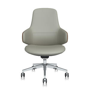 Fabrication de meubles Fauteuil de bureau ergonomique inclinable pivotant en cuir de luxe Boss - Product Image 4