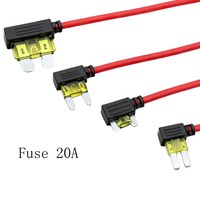 Fusibles miniatures en plastique direct usine 10A/15A/20A, fusibles électriques de voiture, fusibles à lame ATO, rallonge de circuit