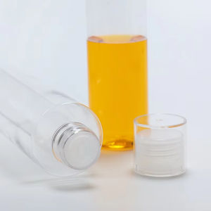 Wholesale <b>Empty</b> 150ml 200ml Flat Shoulder Skincare Toner <b>Bottle</b> Lotion <b>Plastic</b> Pet Shampoo <b>Bottles</b> Cosmetics <b>Bottle</b> with Top Cap - Product Image 2