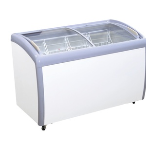 Congelador Exhibidor Comercial con Puerta de Vidrio Curvo de 330L para Ddh-460xu(jy/l) Ddh-360xu(jy/l) - Product Image 1