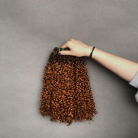 Extensions de cheveux vierges vietnamiennes de qualité supérieure, doublement étirées, cuticules alignées, boucles Funmi Pixie, couleur T4/30