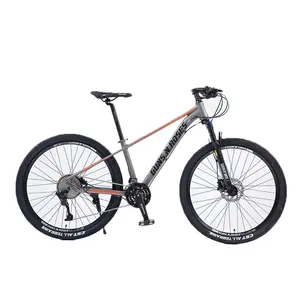 Bicicleta de carreras con absorción de impacto de 21/24 velocidades al por mayor, cuadro de acero al carbono, bicicleta de montaña de 26 pulgadas para adultos