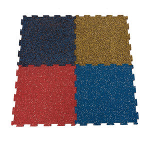 Carrelage de sol en caoutchouc pour gymnase crossfit personnalisé à haute résistance - Product Image 1