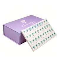 Caja de Regalo Magnética Personalizada para Mahjong Americano con Logotipo Estampado en Relieve e Impresión CMYK