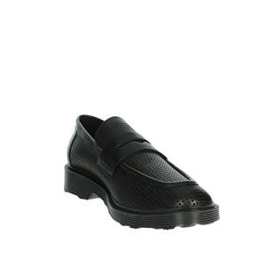 Mocasines de Hombre Cult, Negros, de Cuero Perforado, Estilo Slip-On, Casuales - Product Image 5