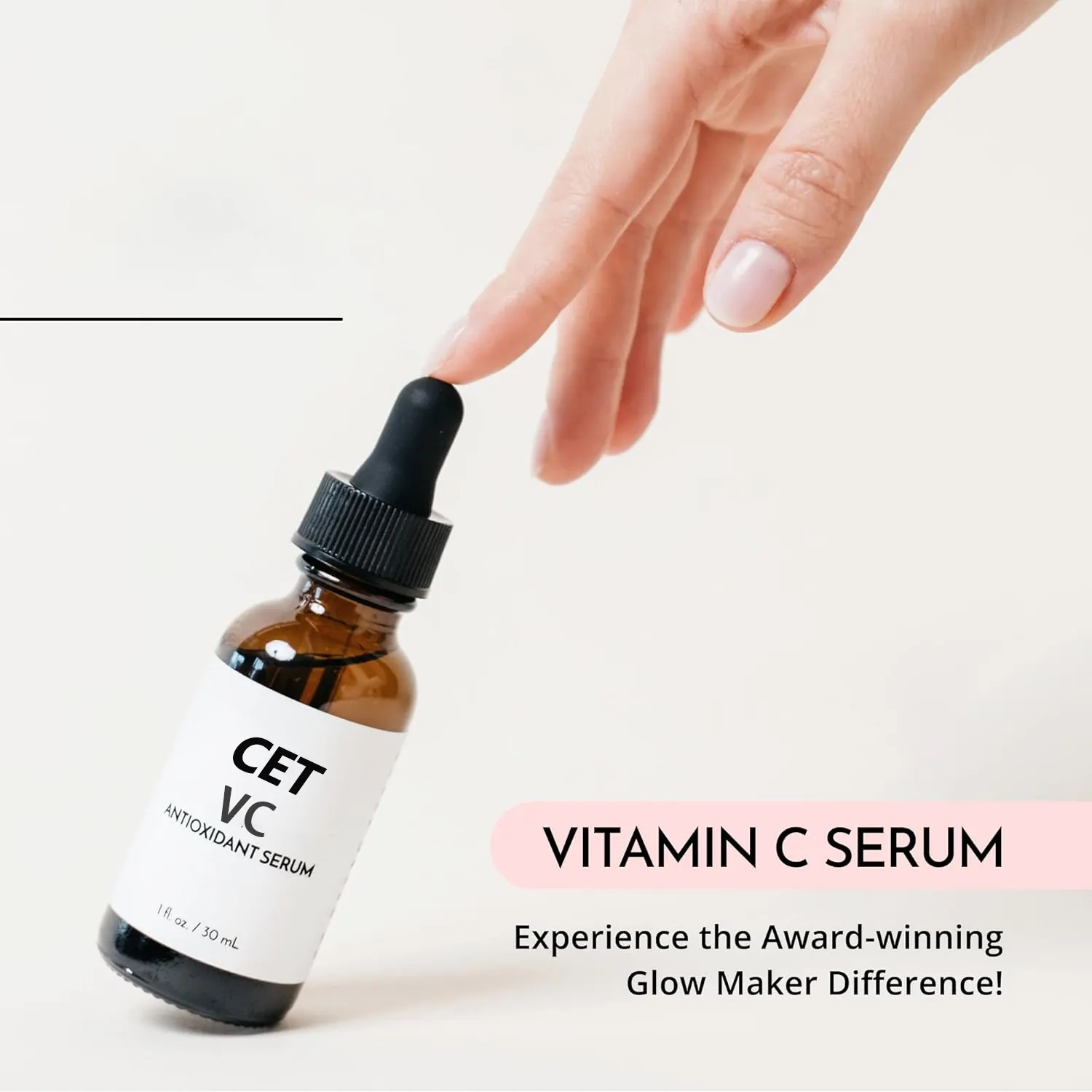 Organic Natural Face Serum Hyaluronic Acid Infused Liquid Anti-Aging Smoothing Brightening Wrinkle Vitamin C Whitening Wrinkle