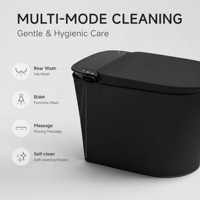 WC intelligent de luxe monobloc avec bidet automatique, siège de toilette électronique, cuvette moderne avec capteur radar