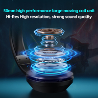 Casque de jeu circum-auriculaire MC-G9-1 en promotion avec son surround, éclairage RGB et micro anti-bruit pour PC, ordinateur portable et jeux de console