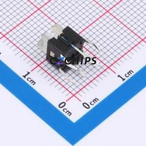 TSL06121-072B330BF-2CD1 Tactile Switch Through hole-6P,6x6mm Switch Single Pole Single Throw Rectangle Button 1.8N 6mm - Product Image 2