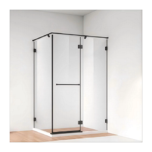 <span class=keywords><strong>Porte</strong></span> de <span class=keywords><strong>douche</strong></span> coulissante double moderne, panneaux muraux en verre trempé de 6 mm, intérieur <span class=keywords><strong>avec</strong></span> cadre, surface polie, écologique, manuelle - Product Image 1