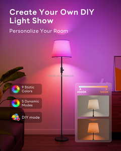Lampada <span class=keywords><strong>da</strong></span> <span class=keywords><strong>Terra</strong></span> RGB con Telecomando per Atmosfera, Decorazione per Soggiorno, Studio e Camera <span class=keywords><strong>da</strong></span> Letto, Lampada <span class=keywords><strong>da</strong></span> <span class=keywords><strong>Terra</strong></span> Componibile - Product Image 5