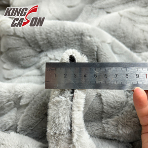 Nhà Máy Bán Hàng Trực Tiếp Mịn Rắn 3D Thiết Kế Hot Bán Nhung 100% Polyester Giả Lông Thú Vải Cho Nhà Dệt May Và Sàn Mat - Product Image 3