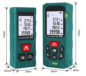 Laser khoảng cách Meter 120m Laser Đo Laser đo lường với nhiều đơn vị