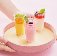Mini-coupelles à dessert rondes en plastique PS transparent à paroi simple, pour mousse et pouding, vente directe d'usine Bingo Fujian