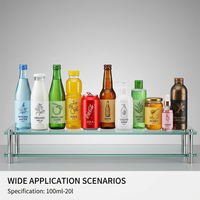 Machine de remplissage cosmétique entièrement automatique monobloc pour sérum visage, essence, lotion de soin, rinçage, remplissage et bouchage de flacons en verre