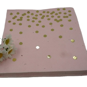 33x33cm Weihnachts- und Erdtags-Dekorationstisch-Servietten aus Papier, gefaltet - Product Image 4