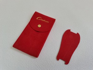 Pochette à poussière personnalisée avec logo, petite et élégante, en velours, pour montres et bijoux, en vert, <span class=keywords><strong>rouge</strong></span>, gris, pour boucles d'oreilles et montres, <span class=keywords><strong>sac</strong></span> cadeau - Product Image 3