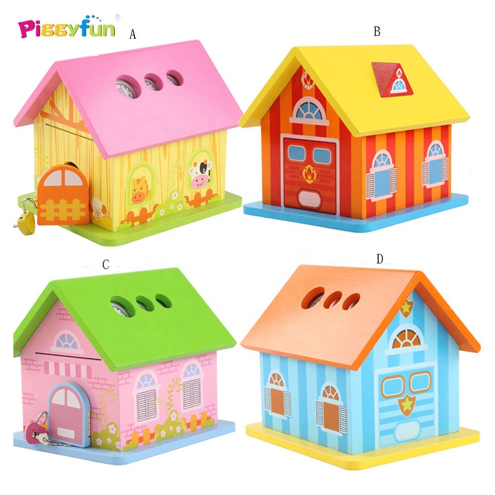 Милый деревянный спасательный дом, обучающая игрушка для детей, подарки