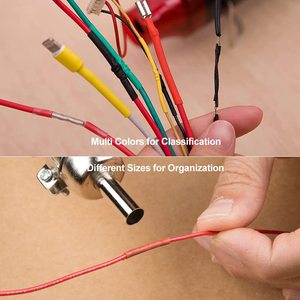 Kit de gaines thermorétractables, rapport 2:1, isolation électrique, kit de gaines thermorétractables, gaine thermorétractable pour câbles électriques - Product Image 5
