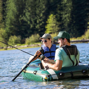 Intex 68347 <span class=keywords><strong>Seahawk</strong></span> Ensemble de bateaux gonflables pour 2 personnes Bateaux de pêche en caoutchouc gonflables Aéroglisseur épaissi Bateaux d'assaut Kayaks - Product Image 1