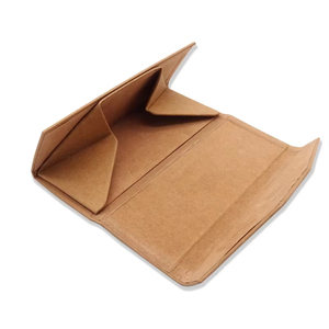 กล่องใส่<span class=keywords><strong>แว่น</strong></span>ตาคุณภาพสูง ทำด้วยมือ กล่องพับได้ ทำจากกระดาษคราฟท์ รูปทรงสามเหลี่ยม - Product Image 5