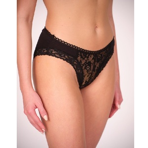 Braguitas de Bikini de Cintura Baja para Mujer, Ropa Interior de Algodón Suave, Sin Costuras, Elásticas, Transpirables, con Ribete de Encaje, Sexy, para Uso Diario - Product Image 3