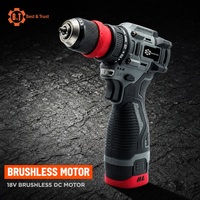 Perceuse sans fil B&T 18V sans balais, mandrin 10 mm, 50 Nm, 1800 tr/min
