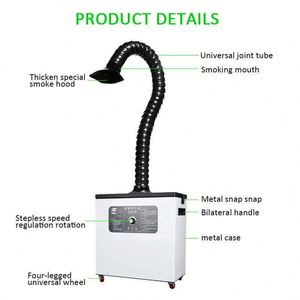 Équipement portable professionnel de purification de l'air, absorbeur de fumée de fer à souder, extracteur de fumée avec ventilateur et purificateur de soudure - Product Image 4