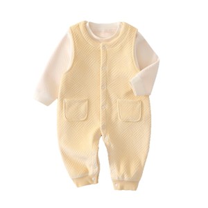 Combinaison pour bébé avec doublure en polaire, combinaison d'hiver unisexe épaisse pour nourrissons et tout-petits - Product Image 5