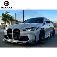 Grilles de calandre avant en fibre de carbone sèche style CSL, double calandre, pour BMW G80 G81 M3 G82 G83 M4