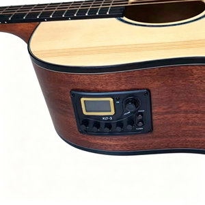 Professional ABS Acoustic Guitar Equalizer Preamp with Mic Piezo Dual EQ KLT-3 LCD Tuner Guitar Pickup - Product Image 2