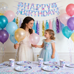 Juego <span class=keywords><strong>de</strong></span> Vajilla Desechable para Fiesta <span class=keywords><strong>de</strong></span> <span class=keywords><strong>Cumpleaños</strong></span> <span class=keywords><strong>de</strong></span> Sirena - Platos, Vasos y Servilletas <span class=keywords><strong>de</strong></span> Papel Brillante con Diseño <span class=keywords><strong>de</strong></span> Escamas <span class=keywords><strong>de</strong></span> Pescado - Product Image 3