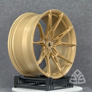 Rines Monobloque Forjados 722Auto en Oro Mate de 19, 20, 21 y 22 Pulgadas para <span class=keywords><strong>BMW</strong></span> M5 <span class=keywords><strong>CS</strong></span>, <span class=keywords><strong>M8</strong></span> Gran Coupé, X5M, X6M Competition - Product Image 1