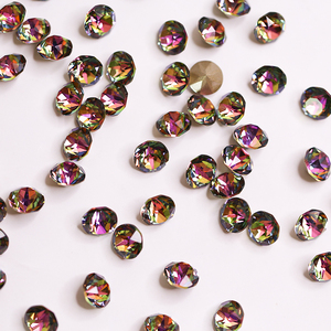 Paso Sico Rainbow Colors 3D Nail <span class=keywords><strong>Art</strong></span> Supplies Xirius <span class=keywords><strong>Chaton</strong></span> 8.1mm Strass en vrac pour la décoration des ongles - Product Image 3