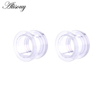 2 Pcs/lot Cheater Acrylic Ear Plugs and Tunnels Ear Expander Stretchers Kit Ear Tragus Piercing Set Body Jewelry 9 Sizes