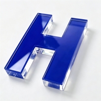 Lettres en acrylique 3D personnalisées, panneau mural en cristal, fabriqué à Liaoning pour la vitrine de magasin, logo publicitaire, affichage