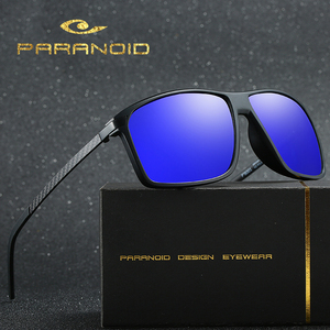 Gafas de Sol Polarizadas HD con Marco de Acetato de Fibra de Carbono PARANOID, Color Azul/Té, Protección UV400 2025, Estilo Moderno para Conducir, Unisex - Product Image 6