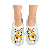 Produit Dropshipping 2026 Chaussons d'Intérieur Animaux pour Hommes et Femmes Chauds Respirants Hiver Pantoufles Maison en Peluche Motif Chiot Vente en Gros