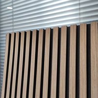 Acoustique Panneaux muraux en bois Insonorisé Panneaux muraux acoustiques à lattes en bois panneau acoustique